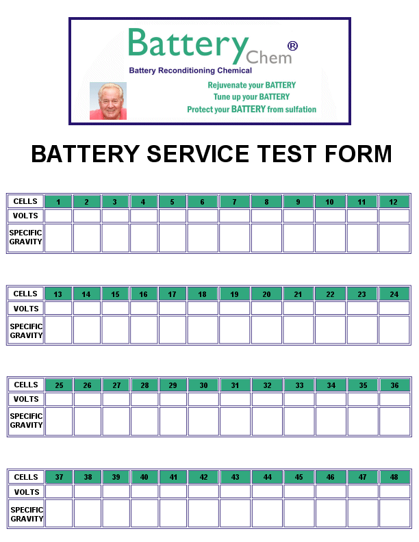 Battery Chem Forklift Battery Sevicing And Sulfation Removal Instructions